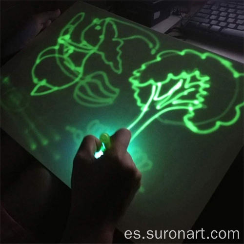 Tablero de dibujo fluorescente de arte A4 creativo borrable